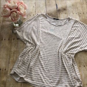 Papermoon Stitch Fix Maureene Stripe Peplum Top XL